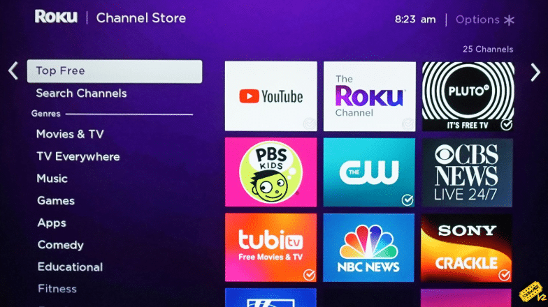 download and Install Cinema APK on Roku